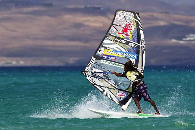 Kiri warms up - PWA Fuerteventura Grand Slam 2011 day 3 ©  John Carter / PWA http://www.pwaworldtour.com